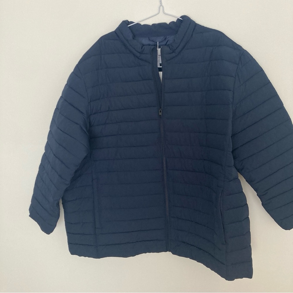 NWT jack And Jones Men’s Puffer Jacket Recycled Polyester Size 3XL Blue